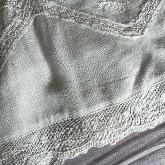 Zara White Lace-Trim Mini Dress - Picture 6 of 7